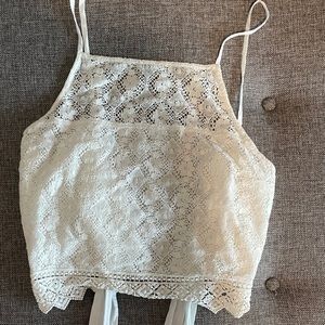 Abercrombie crop tie top